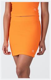 Midi Φούστα σε Πορτοκαλί χρώμα Calvin Klein