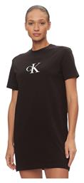 Mini Αθλητικό Φόρεμα T-shirt Κοντομάνικο Μαύρο Calvin Klein