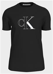 Monologo Ανδρικό T-shirt Κοντομάνικο Black Calvin Klein