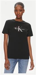 Monologo Γυναικείο T-shirt Μαύρο Calvin Klein