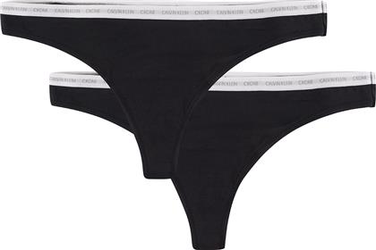 Calvin Klein Γυναικεία String 2Pack Μαύρα από το Cosmossport