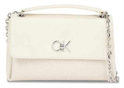 Re-lock Conv Γυναικεία Τσάντα Ώμου Μπεζ Calvin Klein