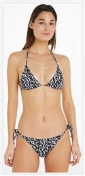 Side Tie Bikini Slip με Κορδονάκια Μαύρο Calvin Klein
