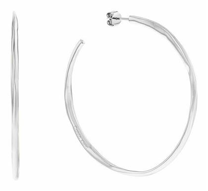 Σκουλαρίκια Κρίκοι από Ατσάλι Επιχρυσωμένα Calvin Klein