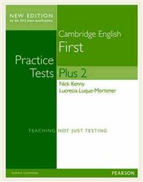 Cambridge First Practice Tests Plus 2 N/e - Pearson