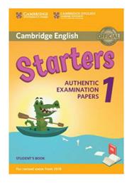 Cambridge Young Learners English Tests Starters 1 Student 's Book (for Revised Exam From 2018) N/e - Cambridge University