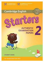 CAMBRIDGE YOUNG LEARNERS ENGLISH TESTS STARTERS 2 Student 's Book (FOR REVISED EXAM FROM 2018) - Cambridge University