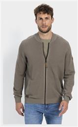 Ανδρική Ζακέτα Πλεκτή με Φερμουάρ Γκρι Camel Active