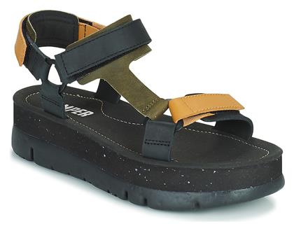 Ogau Δερμάτινα Γυναικεία Σανδάλια Flatforms Camper