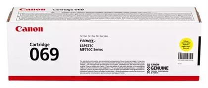 069 Γνήσιο Toner Laser Εκτυπωτή Κίτρινο 1900 Σελίδων (5091C002) Canon