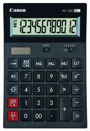 Αριθμομηχανή AS-1200 12 Ψηφίων σε Μαύρο Χρώμα Canon