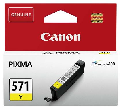 CLI-571 Μελάνι Εκτυπωτή InkJet Κίτρινο (0388C001) Canon