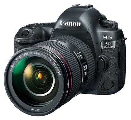 DSLR Φωτογραφική Μηχανή EOS 5D Mark IV Full Frame Kit (EF 24-105mm F4L IS II USM) Black Canon