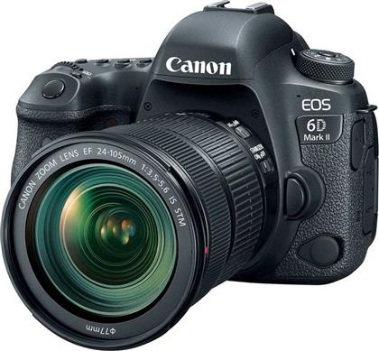 Canon DSLR Φωτογραφική Μηχανή EOS 6D Mark II Full Frame Kit (EF 24-105mm F3.5-5.6 IS STM) Black από το Kotsovolos