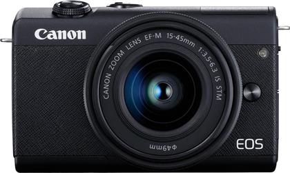 Canon Mirrorless Φωτογραφική Μηχανή EOS M200 Crop Frame Kit (EF-M 15-45mm F3.5-6.3 IS STM) Black από το Media Markt