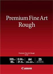 FA-RG1 Φωτογραφικό Χαρτί Premium Fine Art Rough A4 (21x30) 320gr/m² για Εκτυπωτές Inkjet 25 Φύλλα Canon
