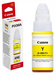 GI-490 Γνήσιο Μελάνι Εκτυπωτή InkJet Κίτρινο (0666C001) Canon