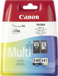 PG-540/CL-541 Πακέτο 2 Μελανιών Εκτυπωτή InkJet Πολλαπλό (Color) / Μαύρο (5225B006) Canon