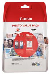 PG-560XL/CL-561XL Γνήσιο Photo Value Pack με 2 Μελάνια Εκτυπωτή InkJet Canon