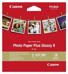 PP-201 Φωτογραφικό Χαρτί Plus Glossy II Paper 265gr/m² για Εκτυπωτές Inkjet 20 Φύλλα Canon