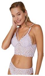 Δαντελένιο Σετ Εσωρούχων Bralette με Brazil Λιλά Liona 319 Cansoy