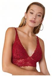 Δαντελένιο Σετ Εσωρούχων Bralette με Brazil Βυσσινί Cansoy