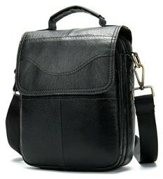 Δερμάτινη Ανδρική Τσάντα Ταχυδρόμου σε Μαύρο χρώμα Cardinal