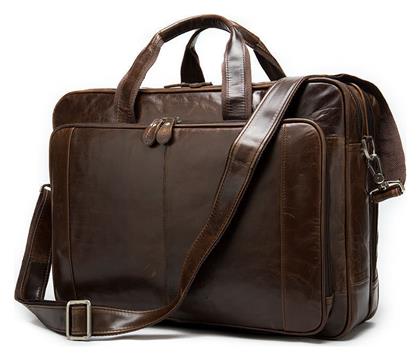 Δερμάτινος Ανδρικός Χαρτοφύλακας Καφέ Cardinal