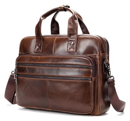 Δερμάτινος Ανδρικός Χαρτοφύλακας Καφέ Cardinal