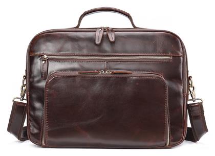 Δερμάτινος Ανδρικός Χαρτοφύλακας Καφέ Cardinal