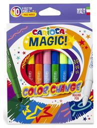 Magic Color Change 12637 Μαγικοί Μαρκαδόροι Ζωγραφικής Χονδροί σε 10 Χρώματα (9+1 Magic Pen) Carioca