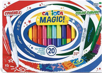 Carioca Magic Markers Μαγικοί Μαρκαδόροι Ζωγραφικής Χονδροί σε 20 Χρώματα από το Moustakas Toys