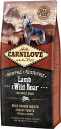 Carnilove Lamb & Wild Boar Adult 12kg Ξηρά Τροφή χωρίς Σιτηρά για Ενήλικους Σκύλους με Αρνί και Χοιρινό από το Petshop4u