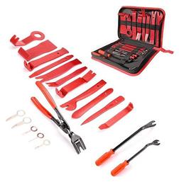 Εργαλείο Αφαίρεσης Ταπετσαρίας & Εσωτερικών Πλαστικών Ταμπλό Αυτοκινήτου με Θήκη & Τσάντα Μεταφοράς 19τμχ Carro