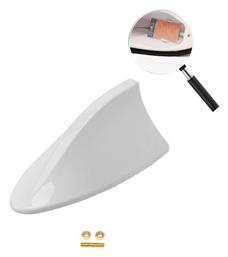 Κεραία Αυτοκινήτου Οροφής Αυτοκόλλητη για Ραδιόφωνο με Ενισχυτή σε Λευκό Χρώμα Carsun