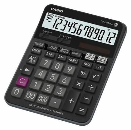 Αριθμομηχανή 12 Ψηφίων σε Μαύρο Χρώμα Casio