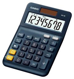 Αριθμομηχανή 8 Ψηφίων σε Μαύρο Χρώμα Casio