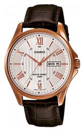 Collection Herren Ρολόι Μπαταρίας με Δερμάτινο Λουράκι Casio