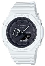 G-Shock Ρολόι Χρονογράφος Μπαταρίας με Λευκό Καουτσούκ Λουράκι Casio
