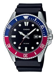 Ρολόι Μπαταρίας με Μαύρο Καουτσούκ Λουράκι Casio