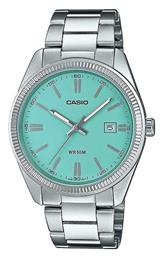 Stainless Steel Ρολόι Μπαταρίας με Ένδειξη Ημερομηνίας Casio