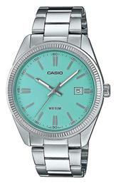 Stainless Steel Ρολόι Μπαταρίας με Μεταλλικό Μπρασελέ Casio