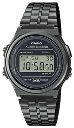 Vintage Round Ρολόι Μπαταρίας με Μεταλλικό Μπρασελέ Casio
