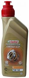 Βαλβολίνη για Σασμάν Αυτοκινήτου Transmax Limited Slip LL 75W-140 1lt Castrol