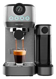 Espresso 20 Steel Pro Ημιαυτόματη για Αλεσμένο Καφέ Ασημί Cecotec