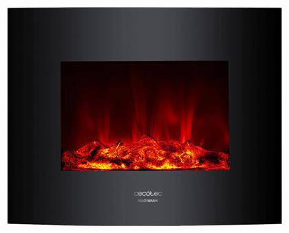 Ready Warm 2600 Επιτοίχιο Ηλεκτρικό Τζάκι 2000W 66x56cm Μαύρο Cecotec