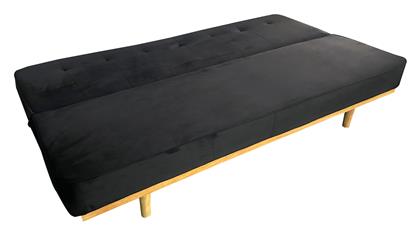 Celeste Τριθέσιος Καναπές Κρεβάτι Υφασμάτινος 193x85x88εκ. Μαύρο - ArteLibre