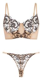 Δαντελένιο Σετ Εσωρούχων με Slip Celestino