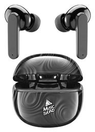Music Sound In-ear Bluetooth Handsfree Ακουστικά με Θήκη Φόρτισης Μαύρα Cellular Line