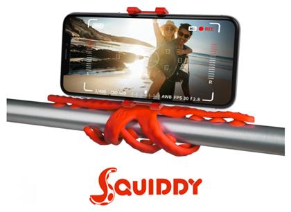 Squiddy Τρίποδο Κινητού Κόκκινο Celly